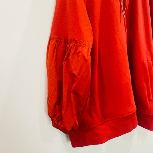 ATHLETA On My Way Triumph Zip-Up Hoodie Organic Cotton Orange Rust Size 3X - Picture 8 of 15